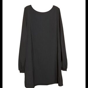Lulu’s Elegant Black Long Sleeve Dress size  medium